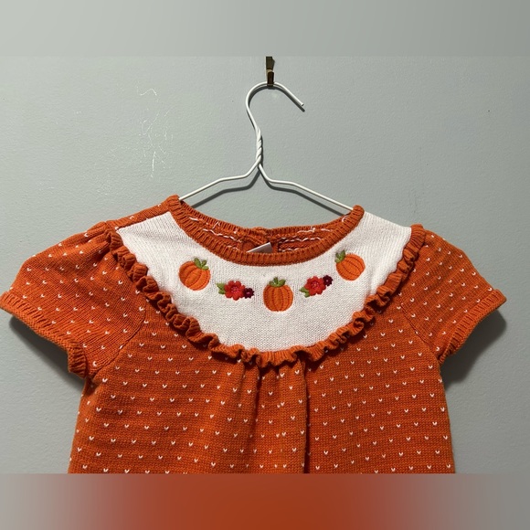 Gymbroee 100% cotton orange fall 5T Dress - Picture 2 of 8